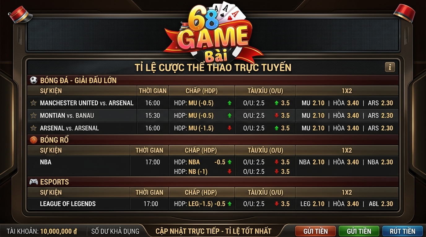 bang ti le keo chuyen nghiep 68gamebai